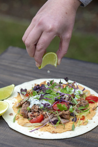 Slow Cooked Oyster Shoulder Soft Taco